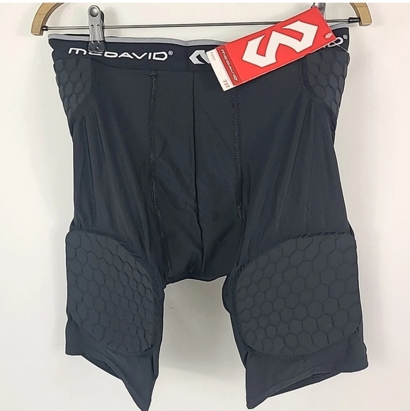 Mcdavid Other - NWT McDavid 737 Hex Thudd Shorts with Wrap around Thigh Adult Men's M Black